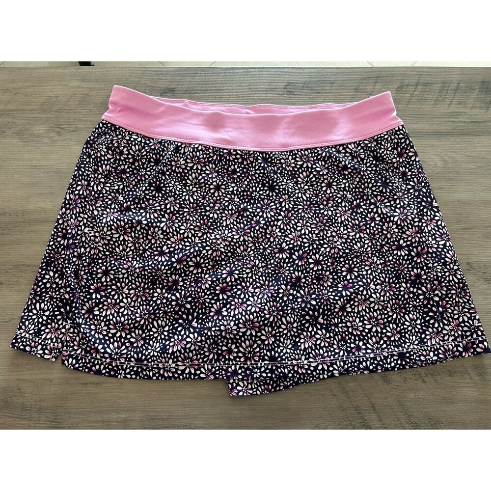 PGA Tour Golf Floral Skort Women's Moisture Wicking Sun Protection Size XL